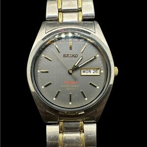 Seiko Two-Tone Titanium Watch